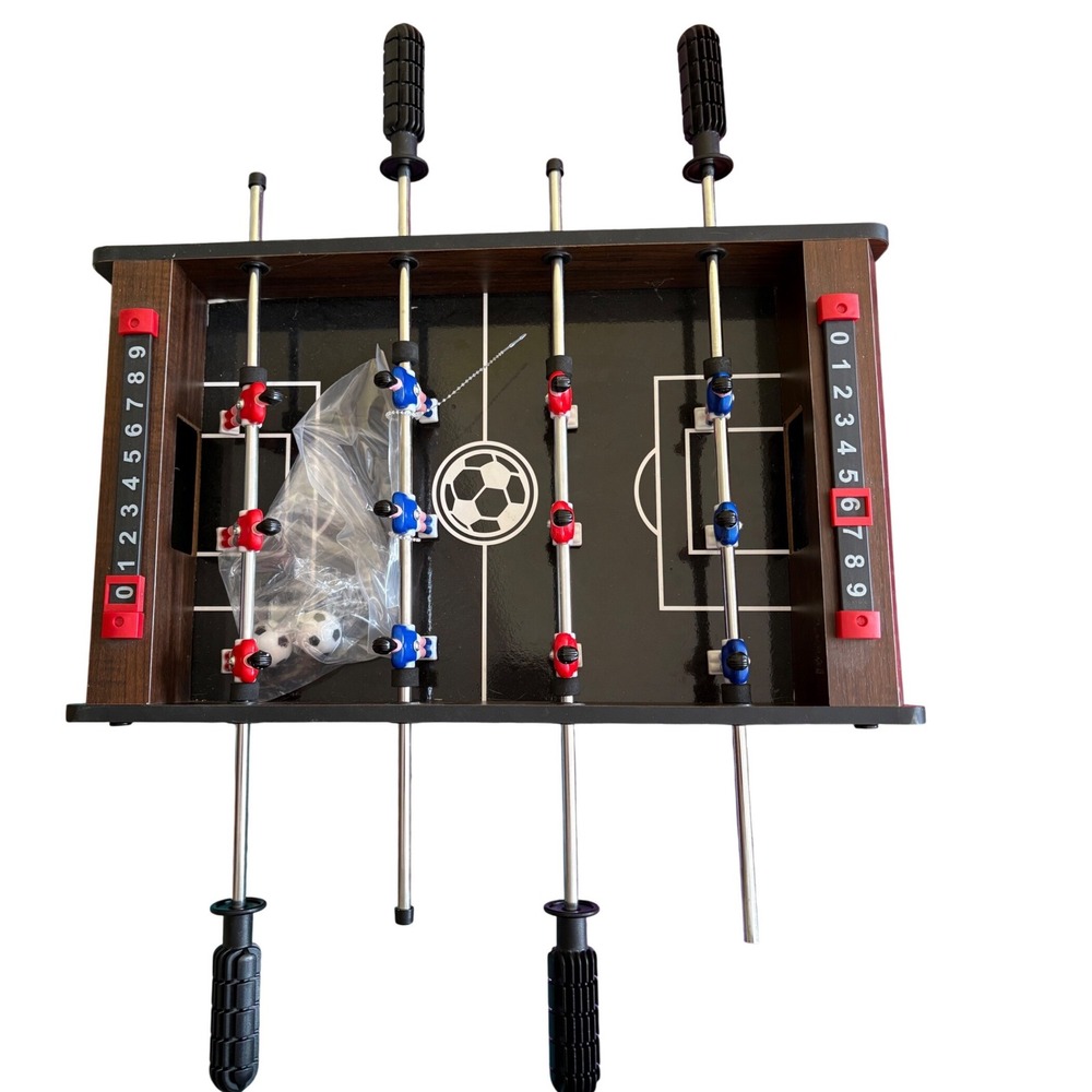 MD Sports Tabletop Foosball Game Mini Soccer Table TP200Y20001 Brown Wood Finish